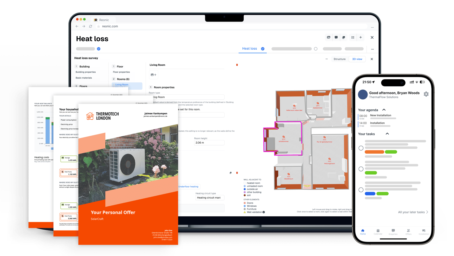 Reonic Heat Pump Software