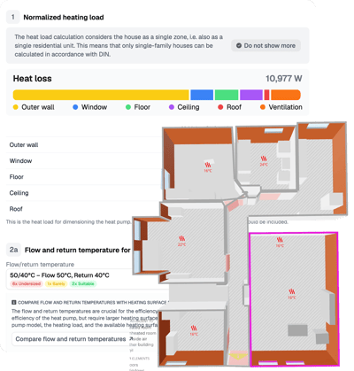Heat-load calculation interface