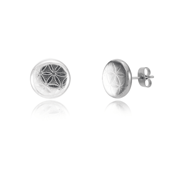 Minimal Platinum Earrings