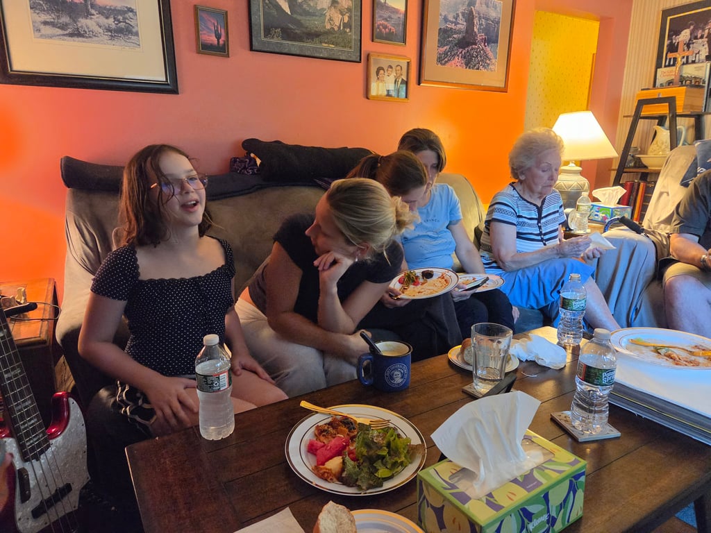 Sorcha, Serena, Rio, Sierra, & Pauline remembering Bill's life