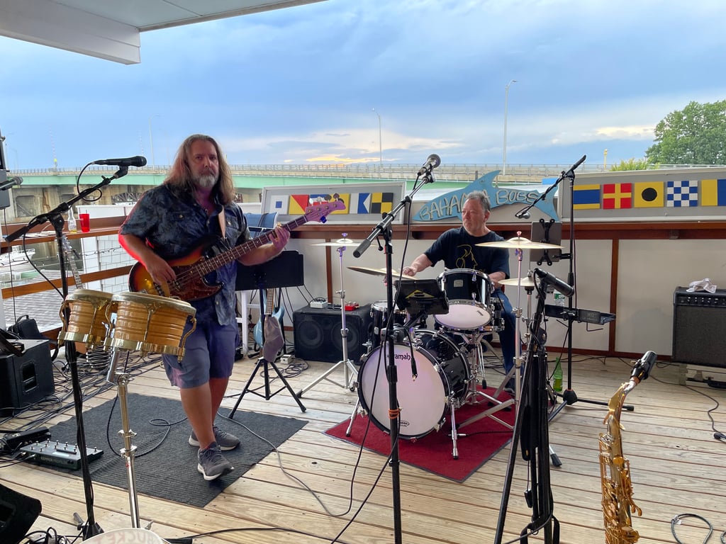Bill and Mike Ruggelo at The Deck in Salisbury