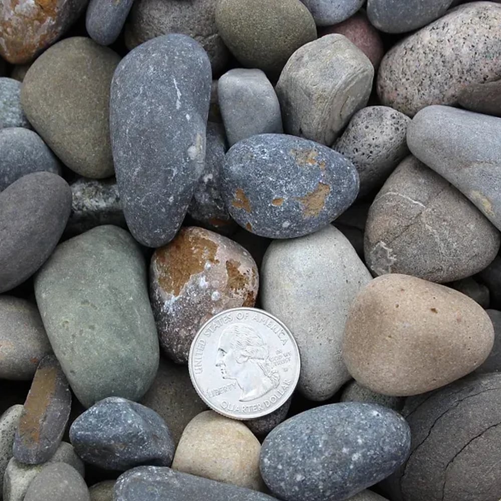 3/4" New England River Rock