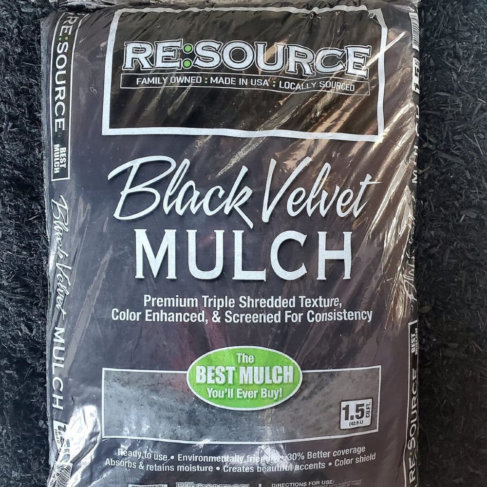 Black Triple Processed Mulch Bags 1.5CF