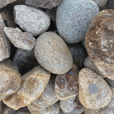 6" - 15" Desert Brown - Minot Beach Stone Image