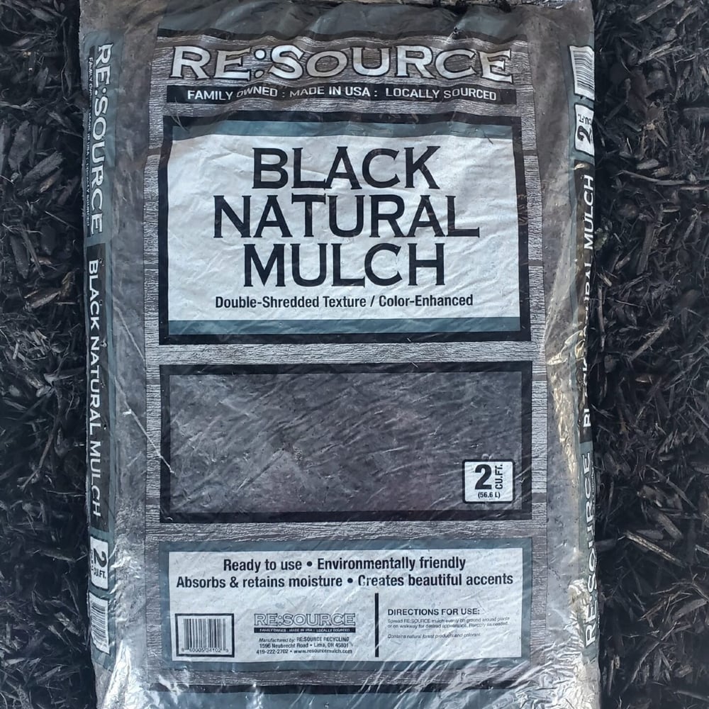 Black Double Processed Mulch Bag (2cf)