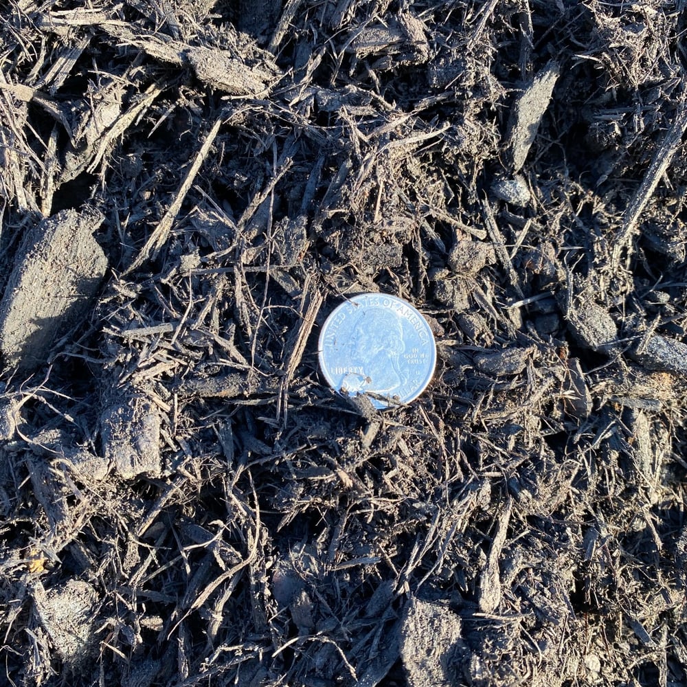 Black Hardwood Mulch - Dyed