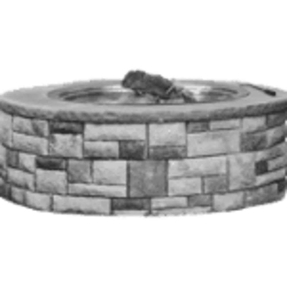 Cast Stone Round Fire Pit Kit