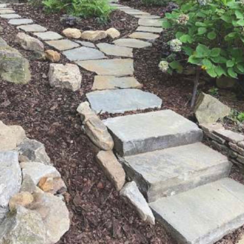 Stone Step Treads Blue 18"x36"
