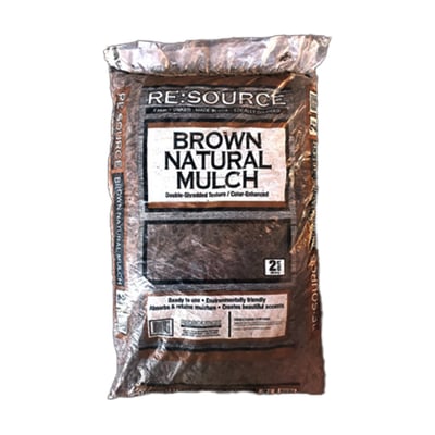 Brown Natural 2X Bag Mulch- 2 cu.ft.