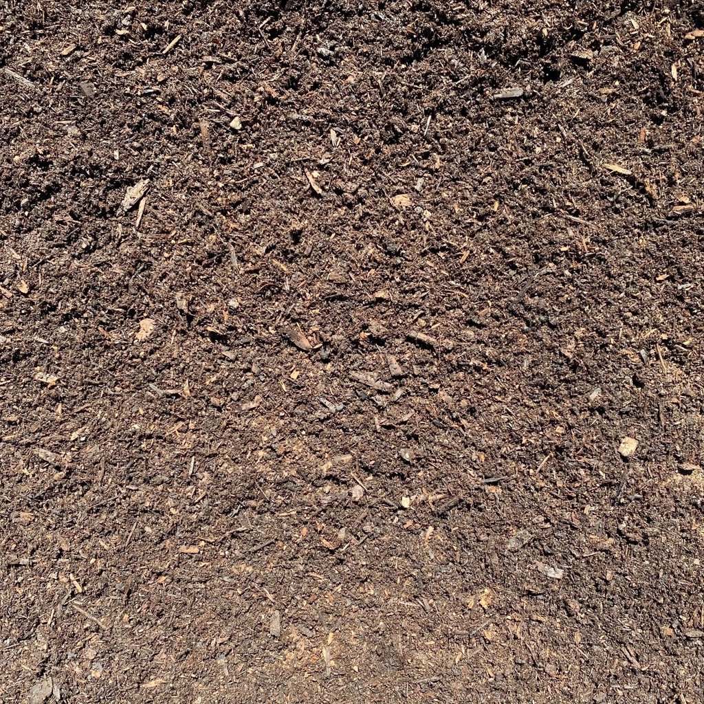 Overhead view of organic poultry compost.