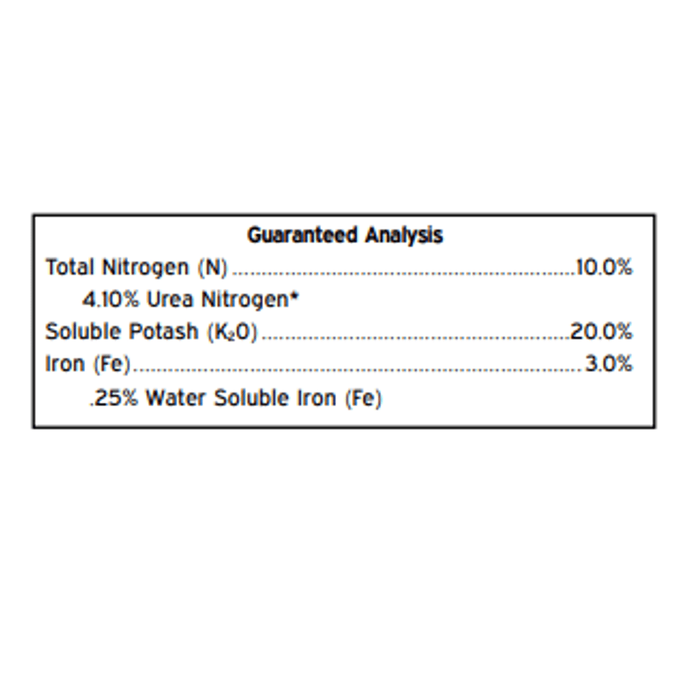 Turf-pro™ Winter Survival (10-0-20) Specs