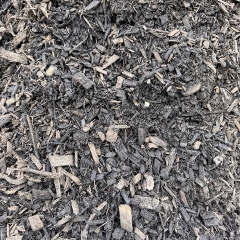 Designer Black Hardwood Mulch (Dyed)