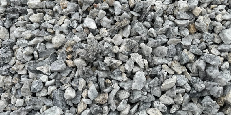 3/4" White Marble Chip