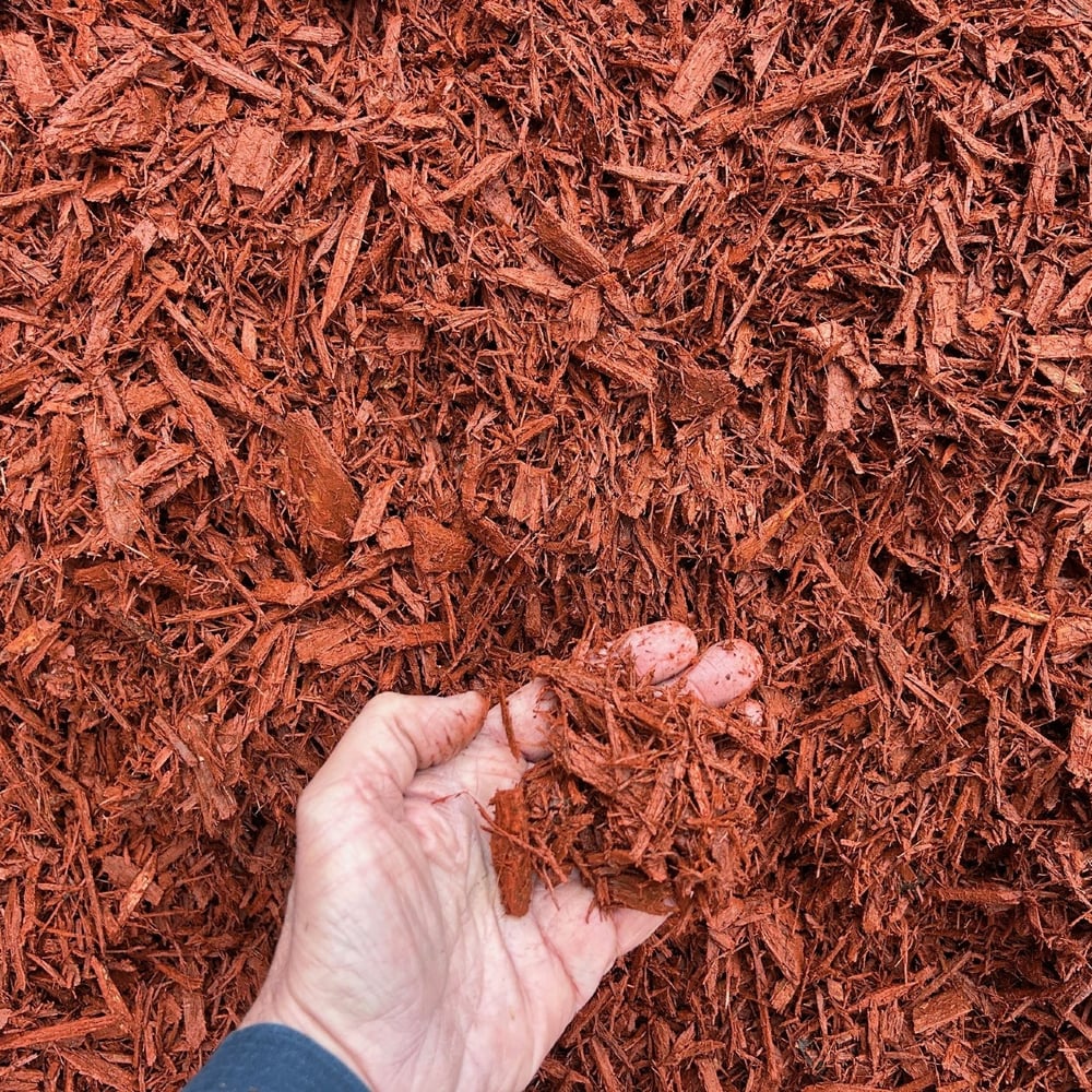 DYED RED MULCH