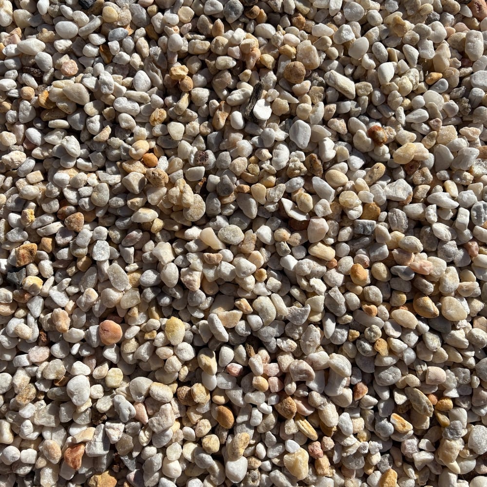 3/8" White Quartzite Gravel