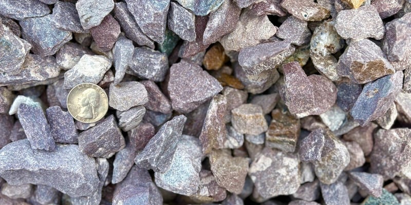 3/4" Lavender Crushed Stone