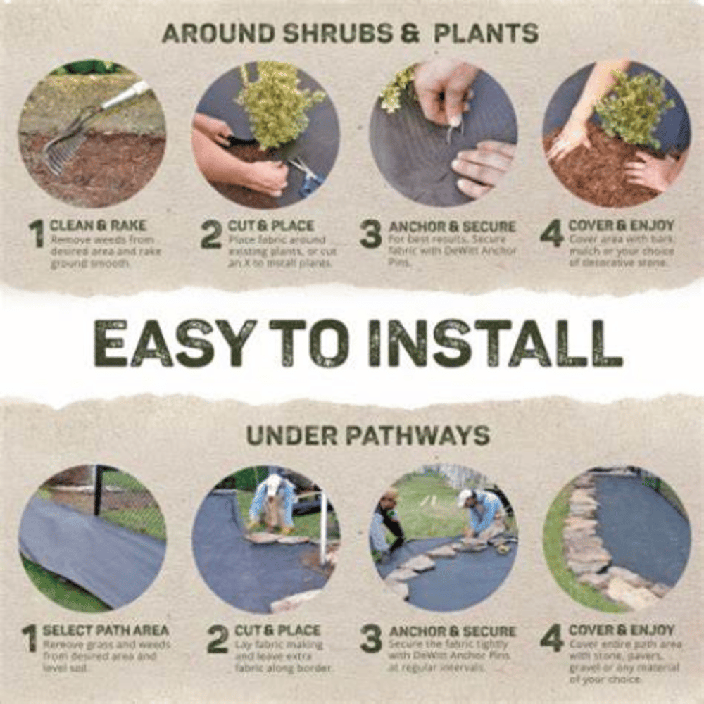 Weed Barrier Fabric - 6' Wide