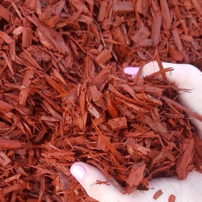 Designer Red Dyed Mulch Image
