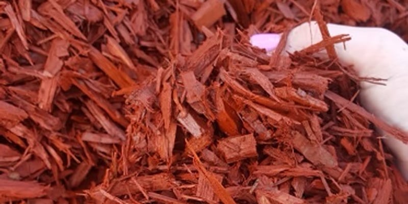 Designer Red Dyed Mulch