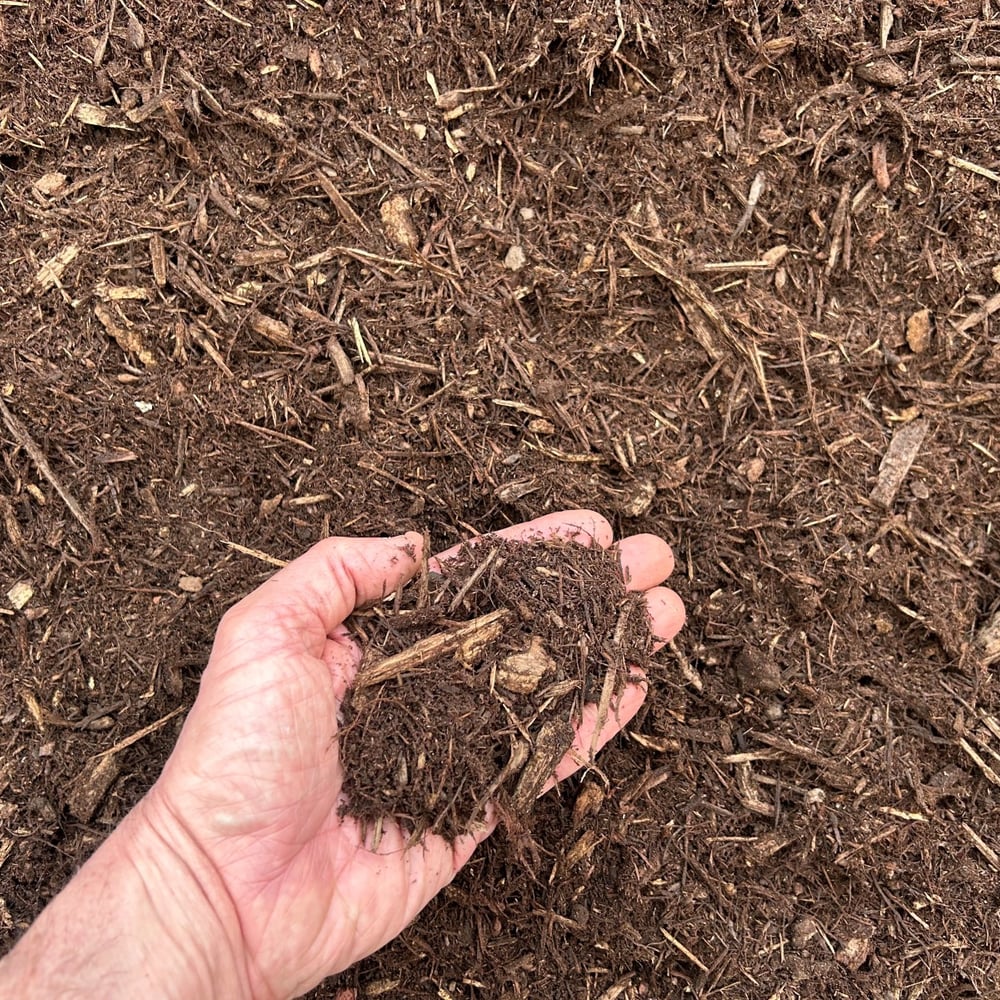 DOUBLE GROUND HARDWOOD BARK MULCH