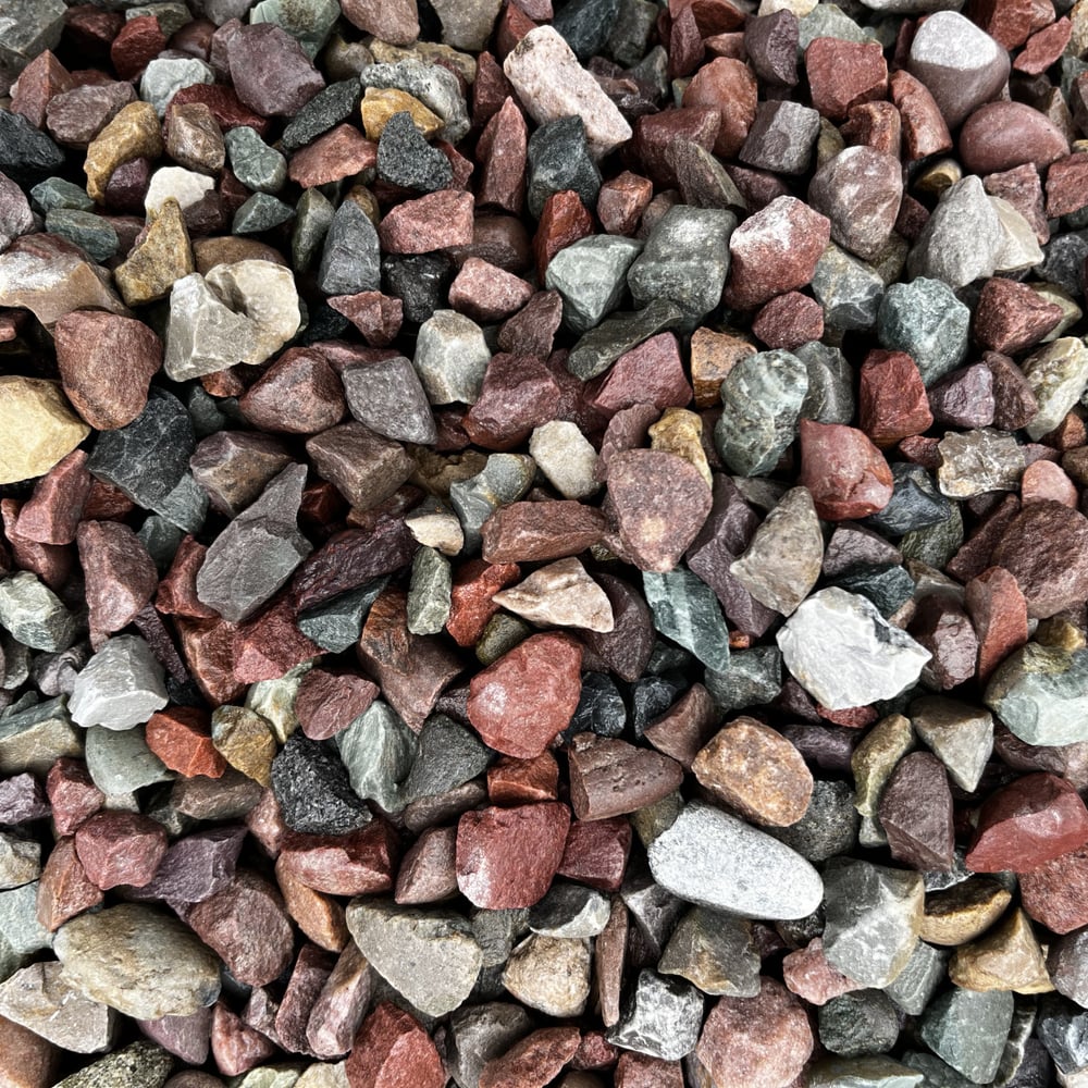 Crushed River Rock (3/4" Rainbow) BUCKET