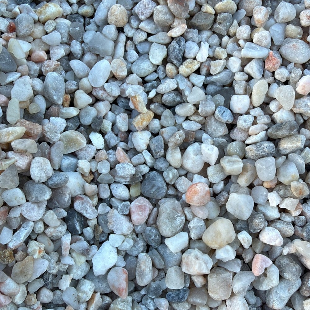 3/8" White Quartzite Gravel