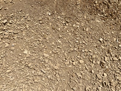 Overhead view of Road Base Gravel (3/4")
