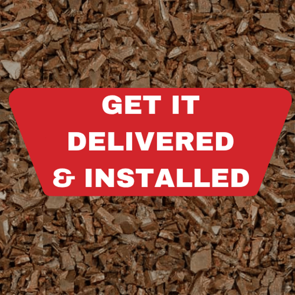 Get it Installed-Rubber Mulch - Red