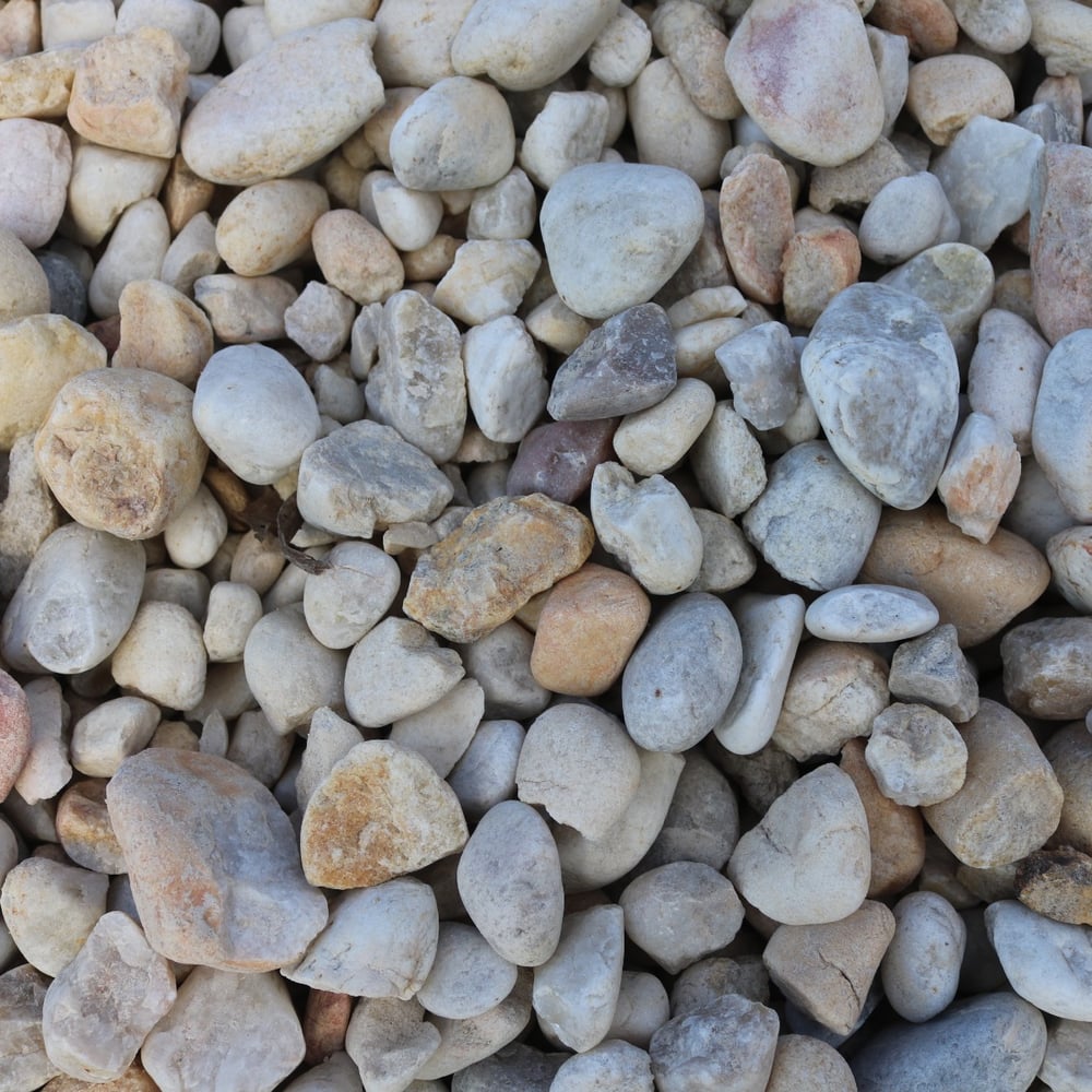 1" to 2" White Quartzite Gravel