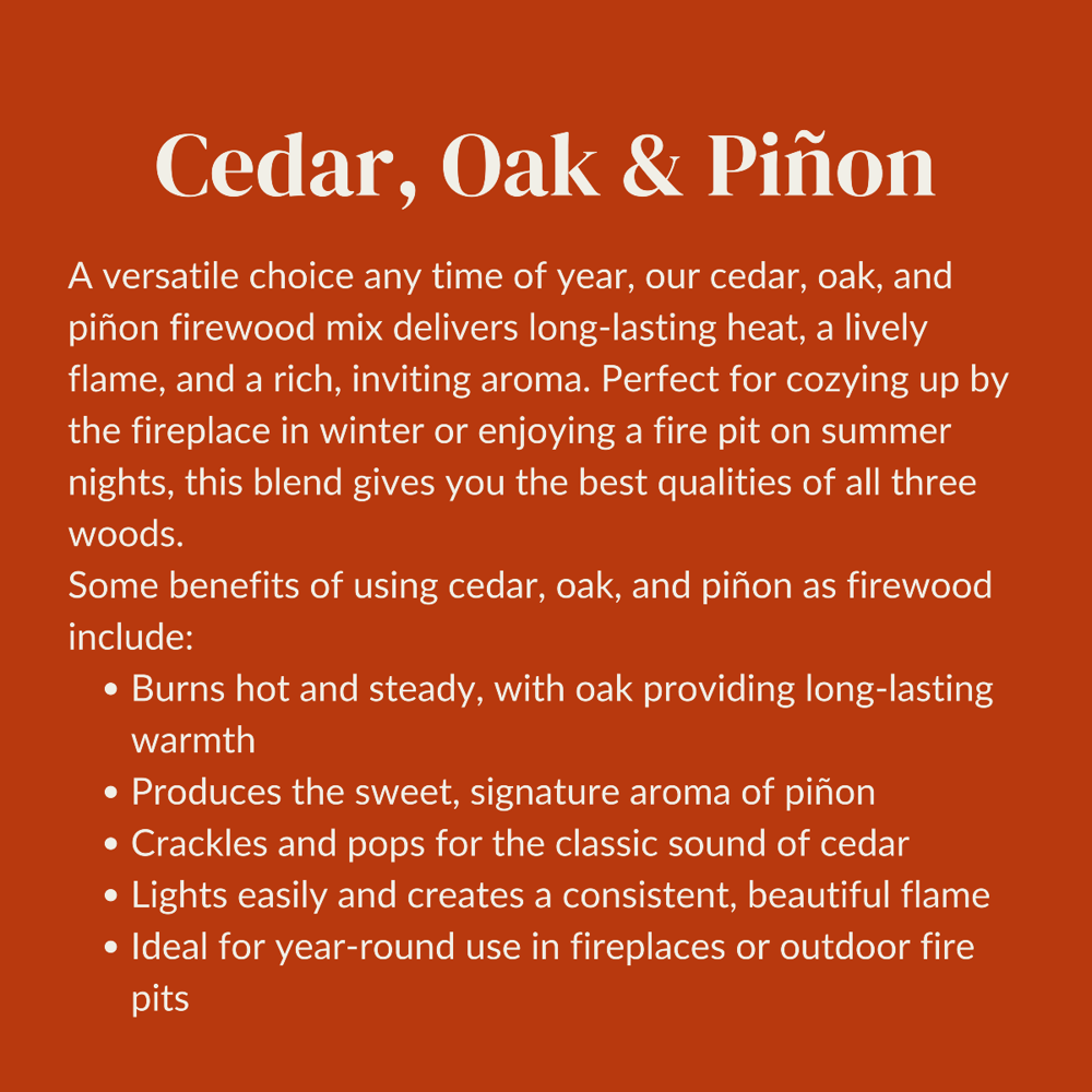 Oak, Pinon, Cedar Firewood Mix