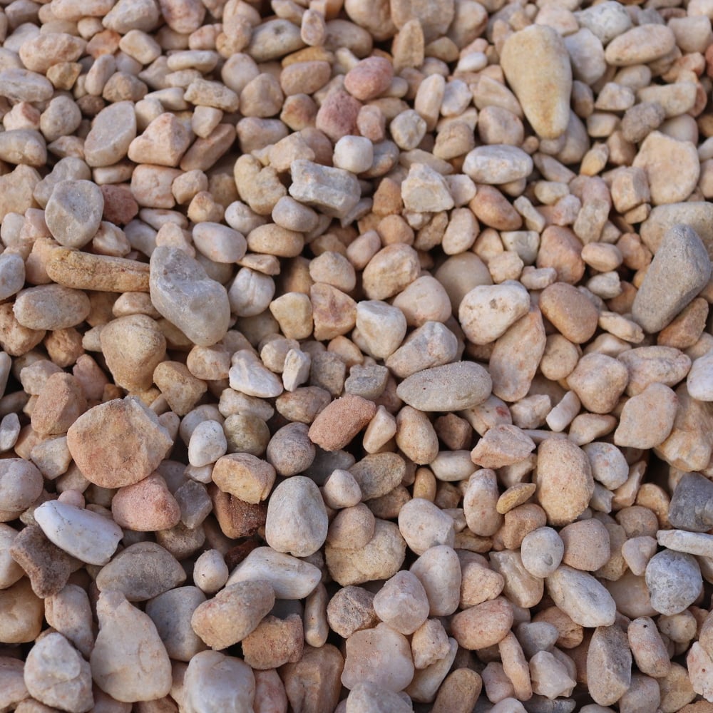 7/8" White Quartzite Gravel