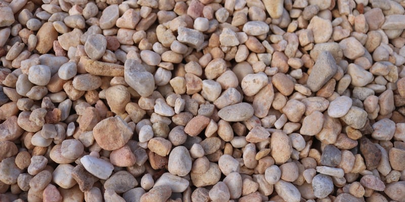 7/8" White Quartzite Gravel