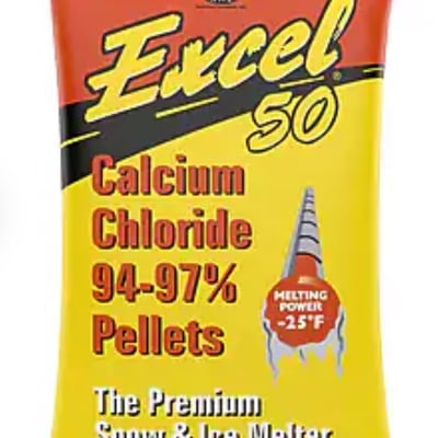 Excel Calcium Chloride pellets 50LB bag