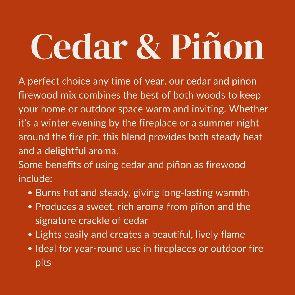 Cedar & Pinon Mix Firewood