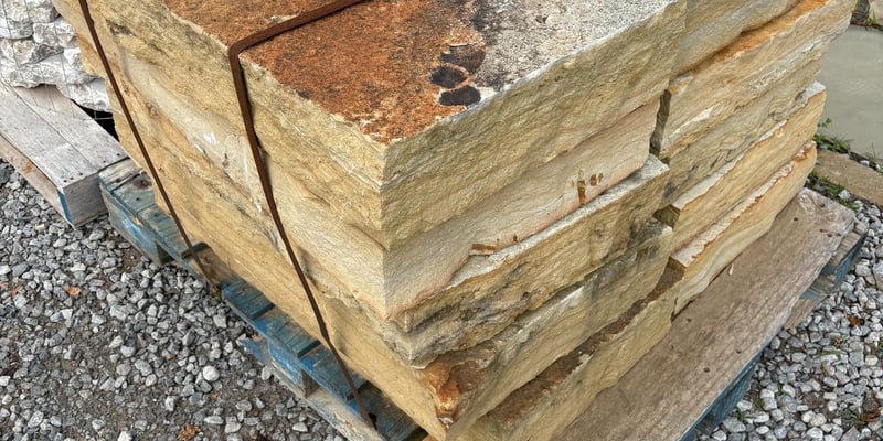 ALPINE SNAPPED HARDSCAPE STONE STEPS 3'x18"