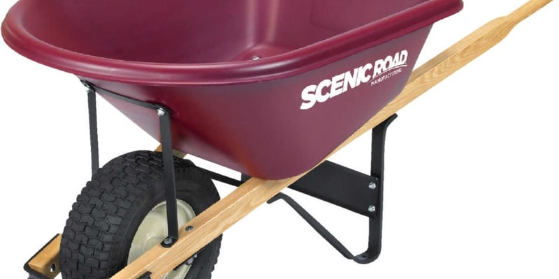 6cu Wheel Barrow - 800lbs Capacity