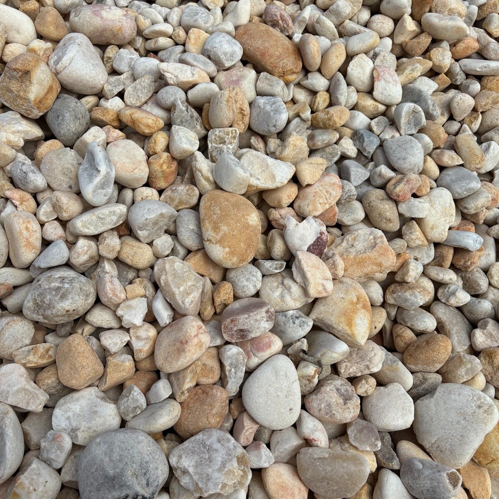 1" to 2" White Quartzite Gravel