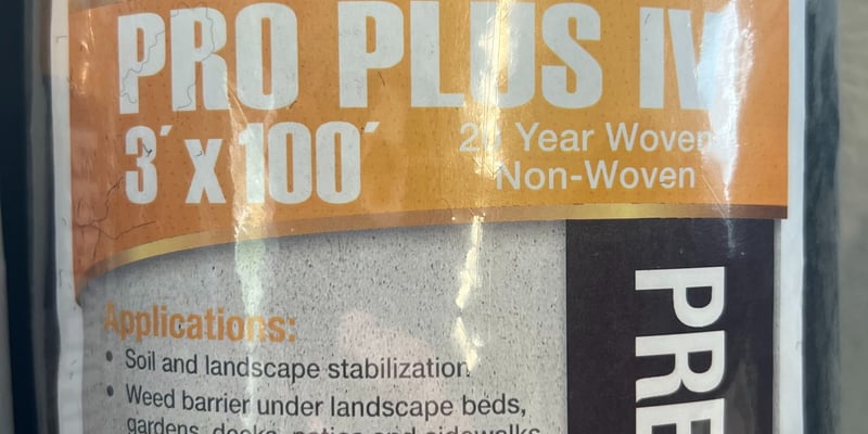 Weed Barrier - 300 Sq Ft