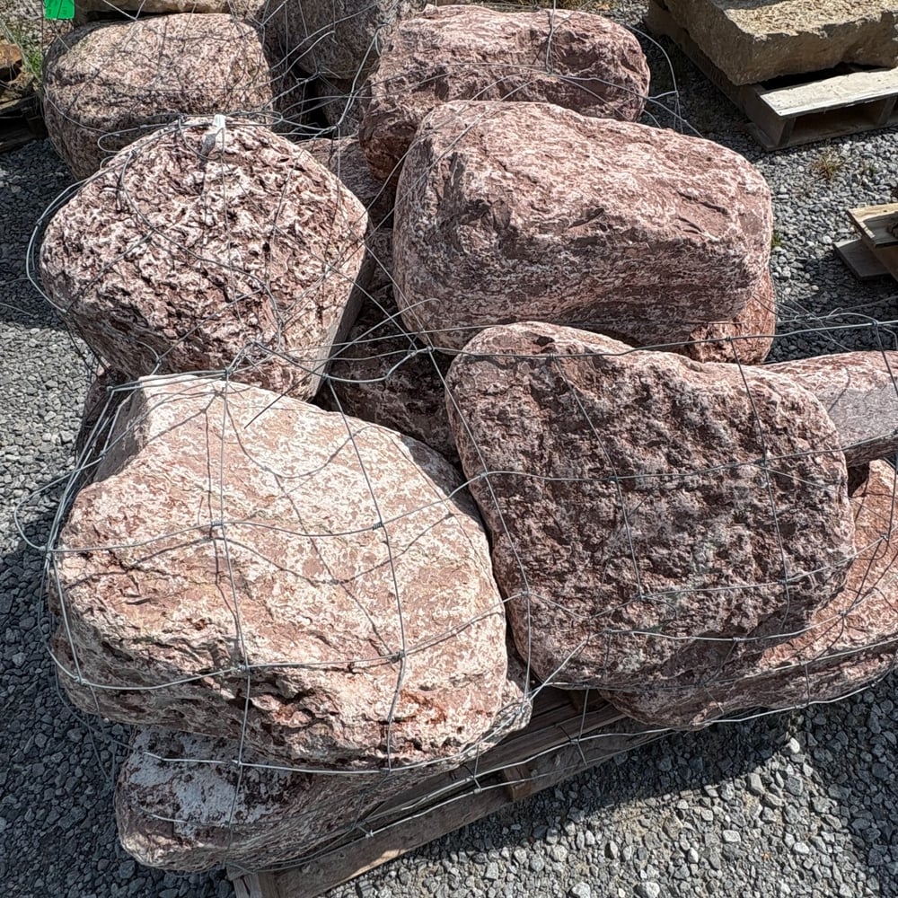 MARIDIAN RED TUMBLED BOULDER 12"-18"