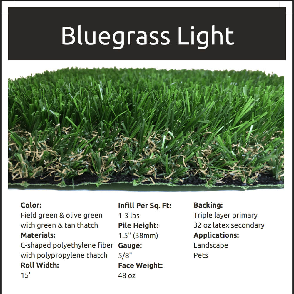 Bluegrass Light Artificial Turf