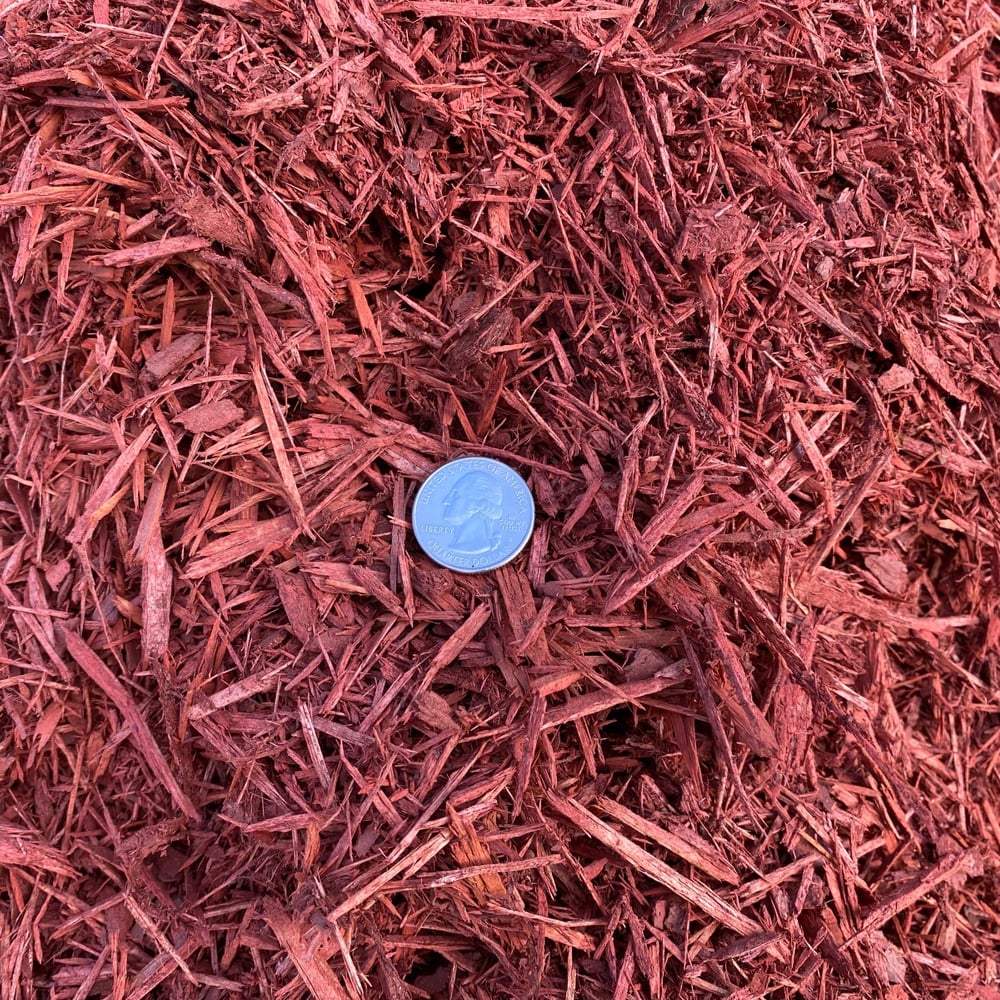 Red Dyed Hardwood Mulch