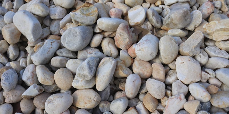 2" to 5" White Quartzite Gravel