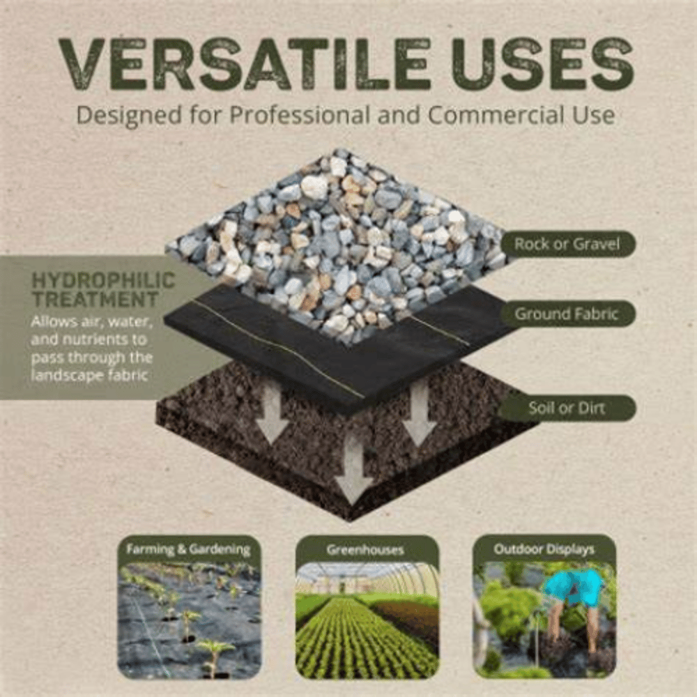 Weed Barrier Fabric - 6' Wide