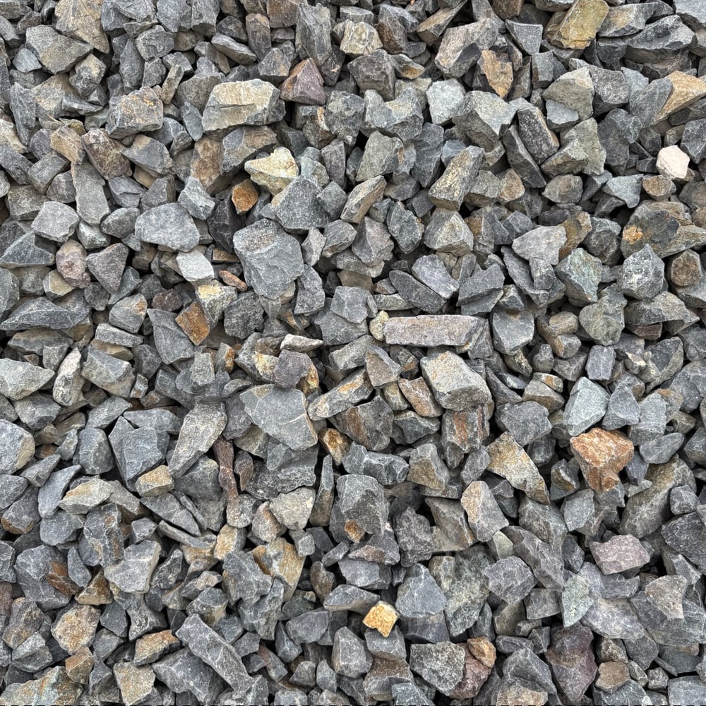 Fractured Black Chips (2")