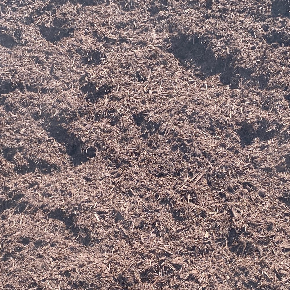 Brown Hardwood Mulch - Dyed