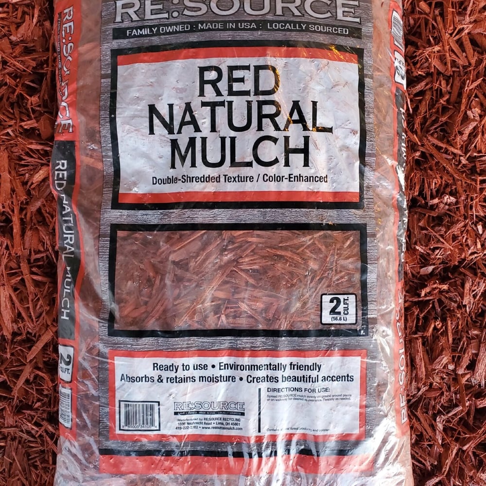 Double Processed Red Mulch Bag (2cf)