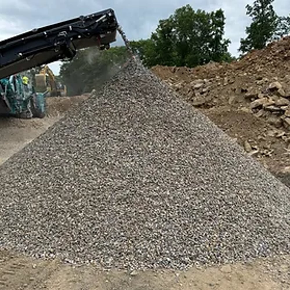 3/4" Crushed Brown Stone