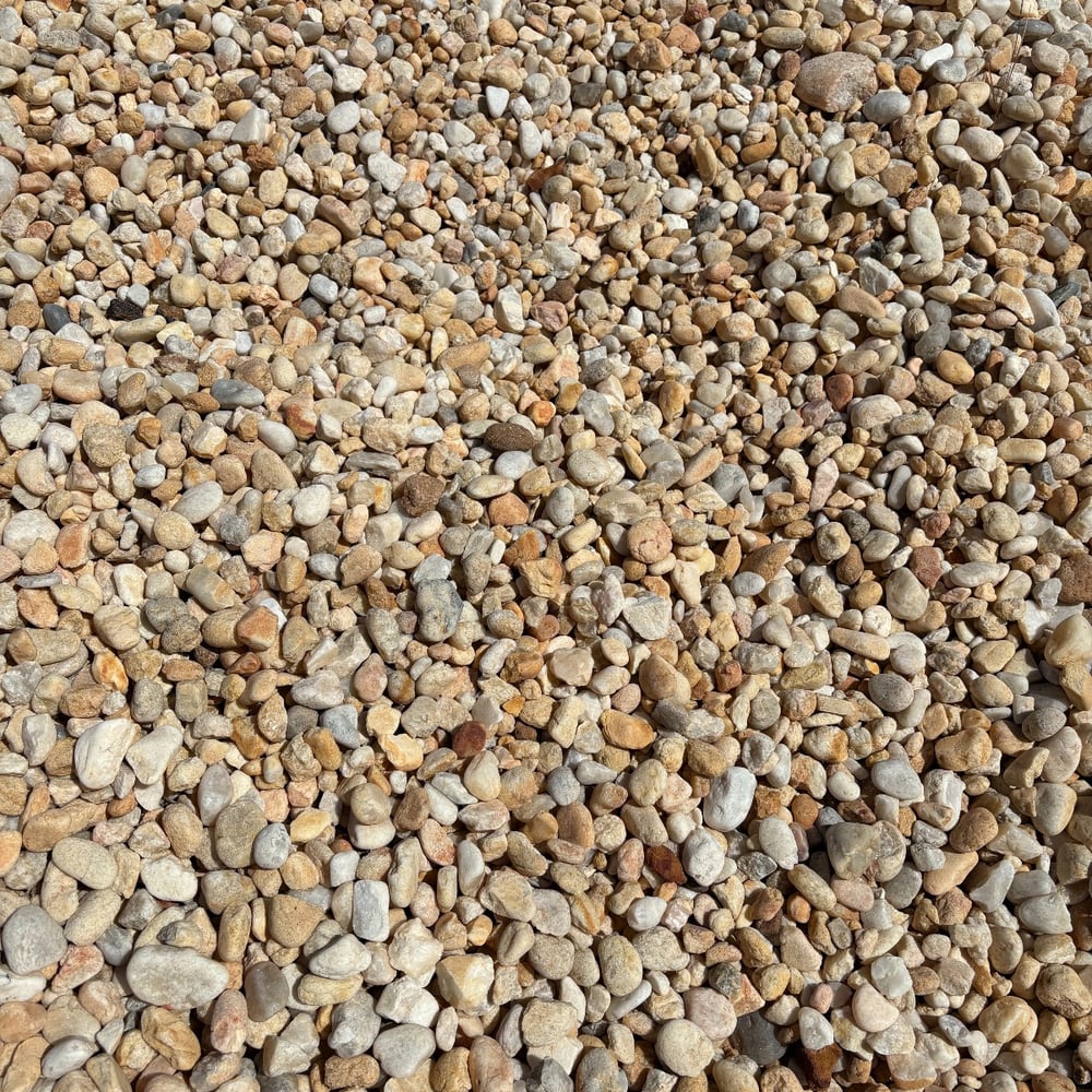 7/8" White Quartzite Gravel