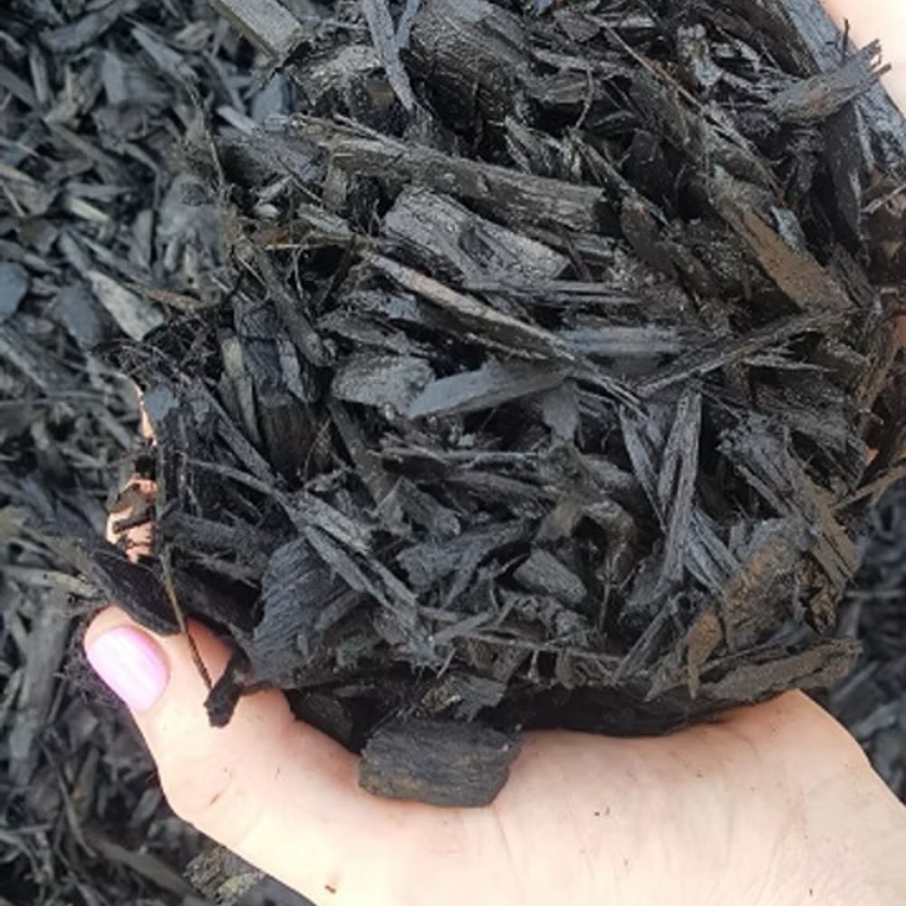 Designer Black Dyed Mulch