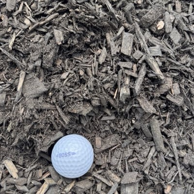 Designer Black Hardwood Mulch (Dyed)